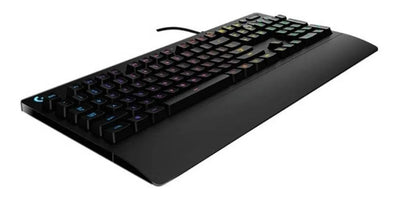 Teclado Logitech G Serie G QWERTY Romer-G inglés internacional color negro con luz RGB