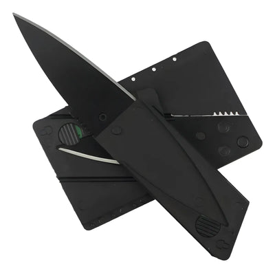 Tarjeta plegable con forma de cuchillo de supervivencia, con forma de tarjeta afilada