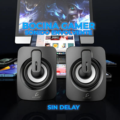 Bocina Para Computadora O Laptop Con Luz Led Rgb