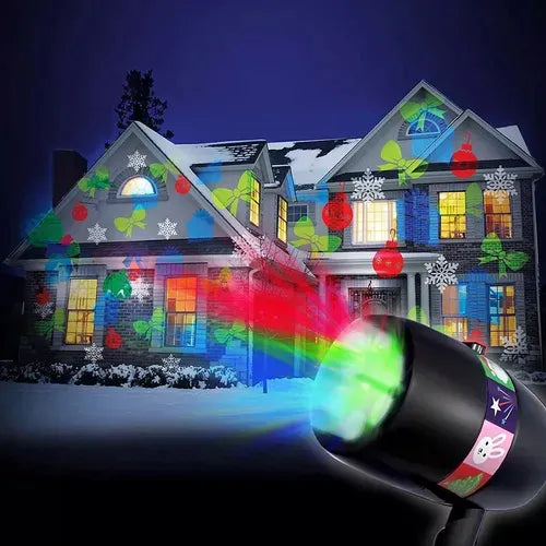 Hd Cb Proyector Led Navideño De Copos De Nieve For Multicolor