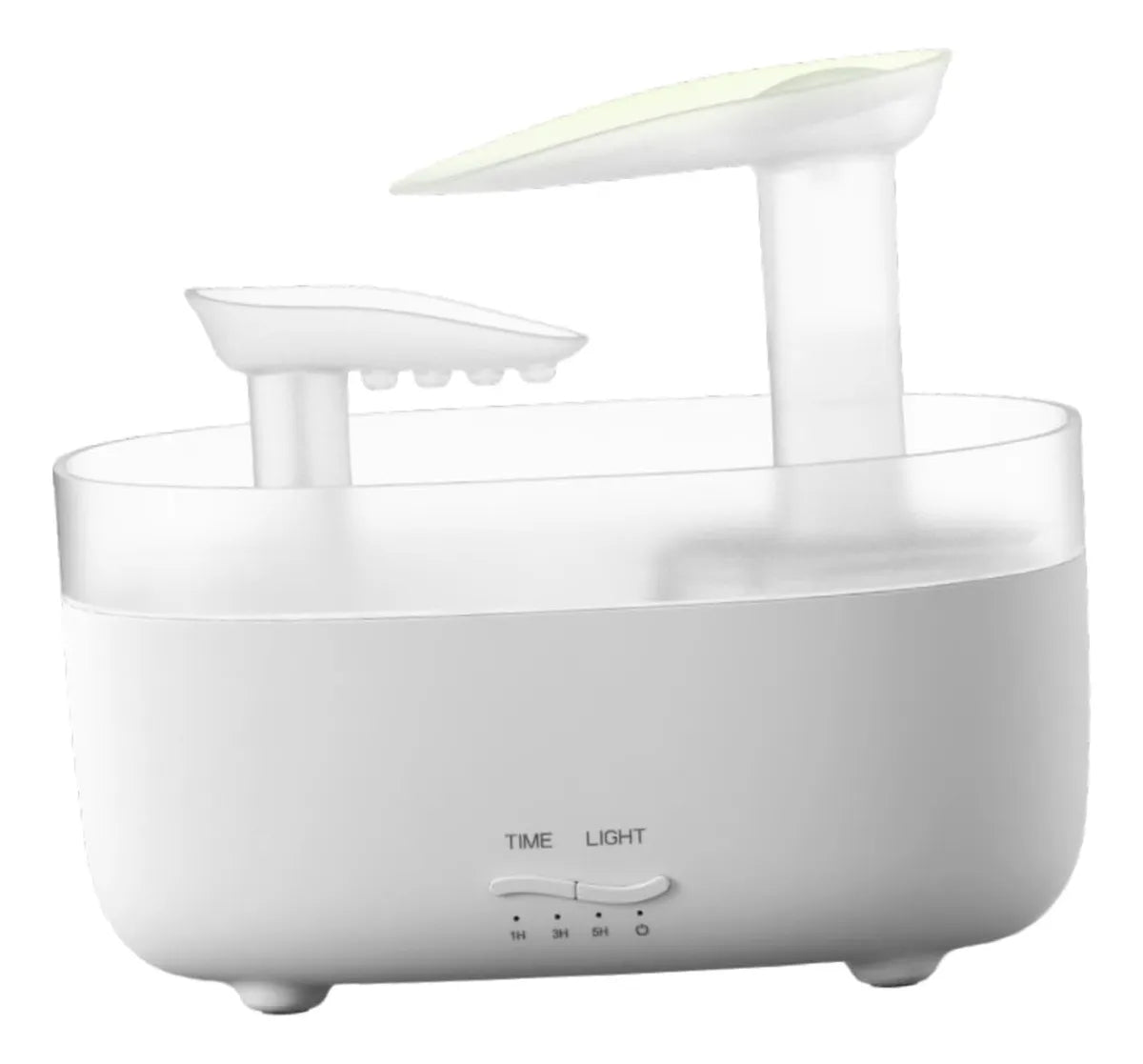 Humidificador De Aromas Vapor Cascada Luz Led + Esencia - Negro