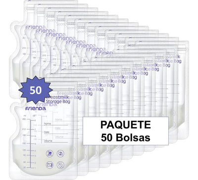 Paquete 50 Unidades Bolsas De Almacenamiento Leche Materna