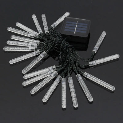 Extensión 20 Tubos Con Luces Navideñas Led Solar Codream