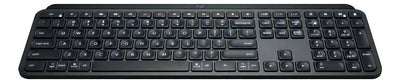 Teclado Logitech Master Series QWERTY Membrana inglés US color grafito con luz blanca