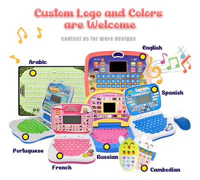 Mini Ordenador Didáctico Educativo Infantil Color Rosado