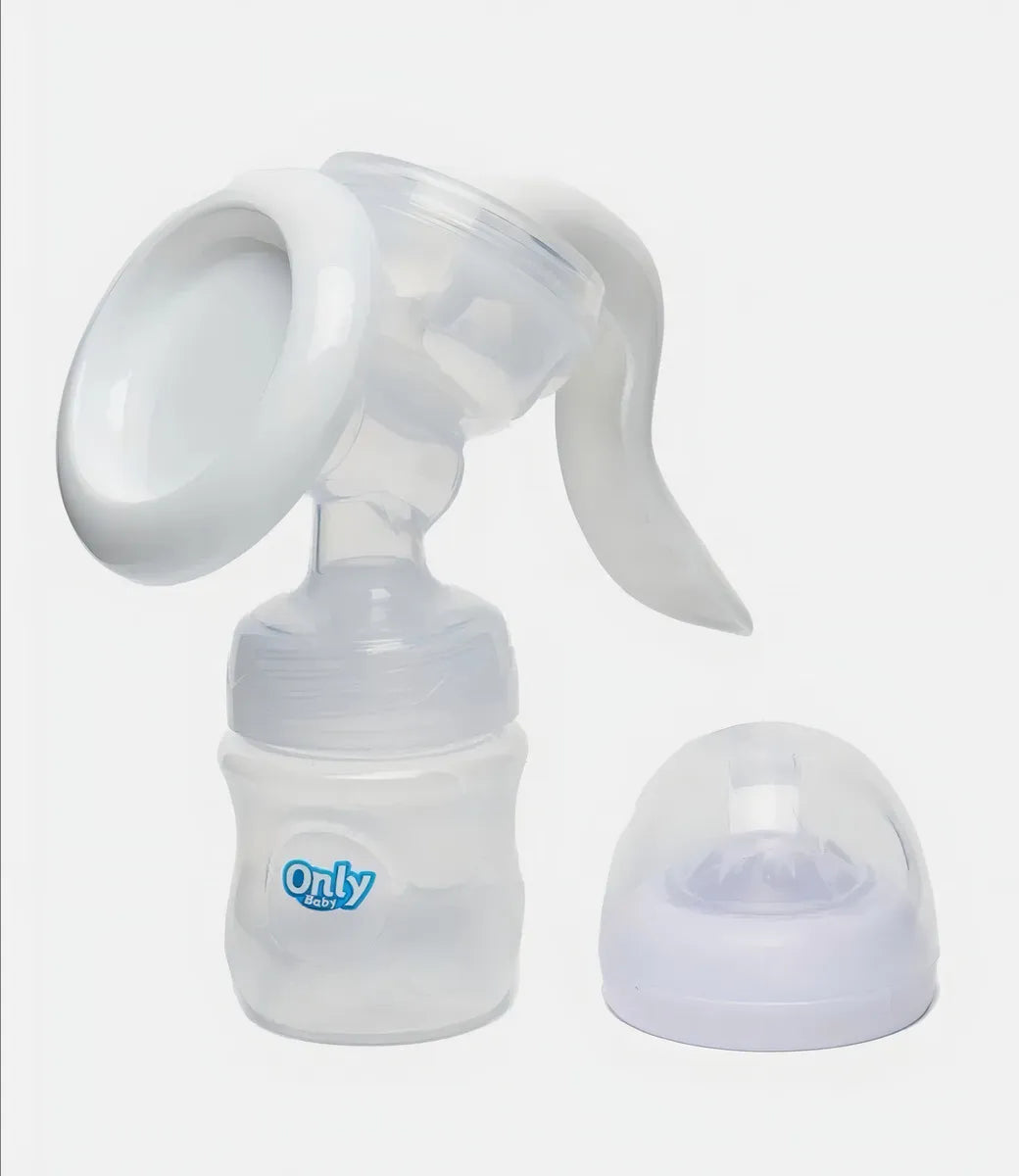 Extractor De Leche Manual + Pezoneras Par Con Cajita
