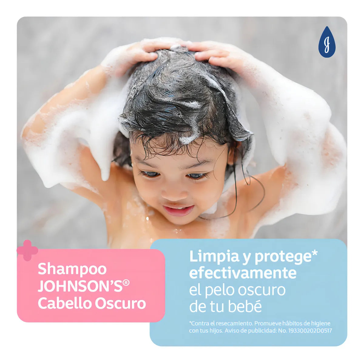 Shampoo Para Bebé Johnson's Cabello Oscuro 200 Ml