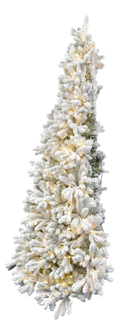 Fraser Hill Farm Arbol De Navidad Artificial Flocado De 7.5