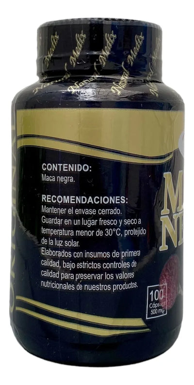 Maca Negra Peruana X2 + Regalo Natural Medix Premium Sin Sabor