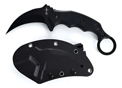 Cuchillo Puñal Garra De Tigre Karambit Airsoft Paintball Negro