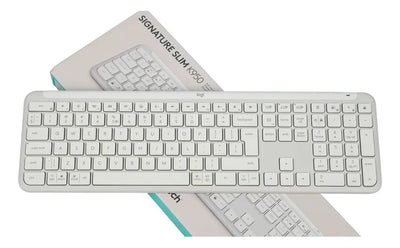 Teclado Inalámbrico Logitech Signature Slim K950 Blanco Idioma Español Latinoamérica