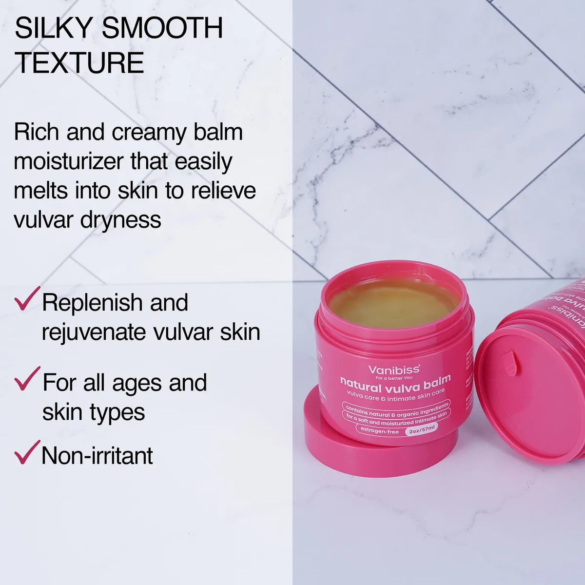 Vanibiss Natural Vulva Balm - Crema Vulva Y Crema Hidratante