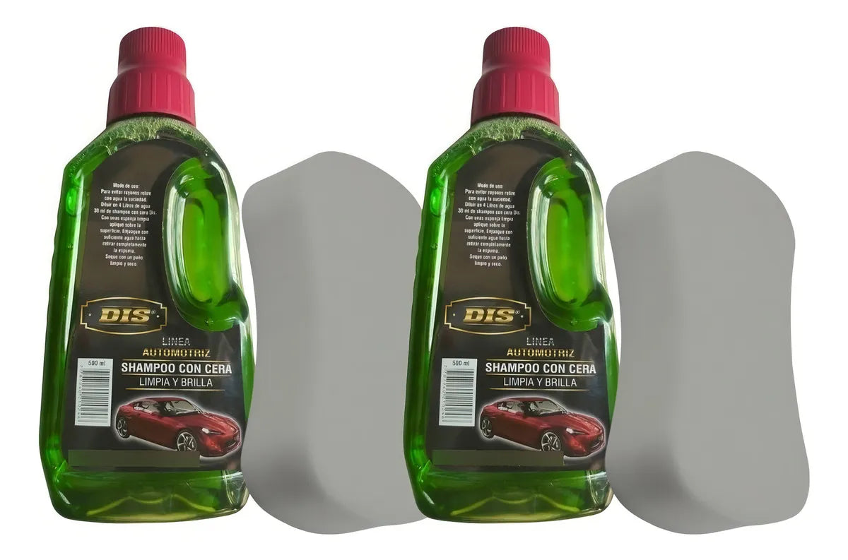 Shampoo Con Cera Super Brillo Esponja Promo 2x1