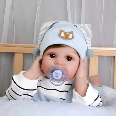 Reborn Bebe Niño Realista 55 Cm Silicona Cuerpo De Algodón