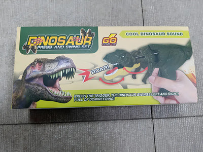 Dinosaurios Zazaza T Rex Con Luces Y Sonido Tiktok Moda Zaza Color Verde