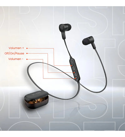 Audifono Bluetooth Deportivo Control Volumen Con Estuche Kin Hifi Sound Hifi Sport