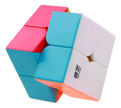 Pack X2 Rubik 2x2-3x3 Qiyi Stickerless Speed Cube