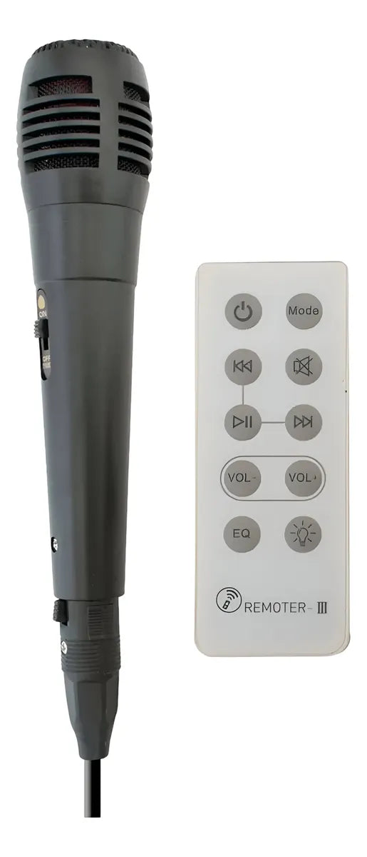 Parlante Mini Cabina Sonido Bafle Portátil Micrófono Control Diseño 1