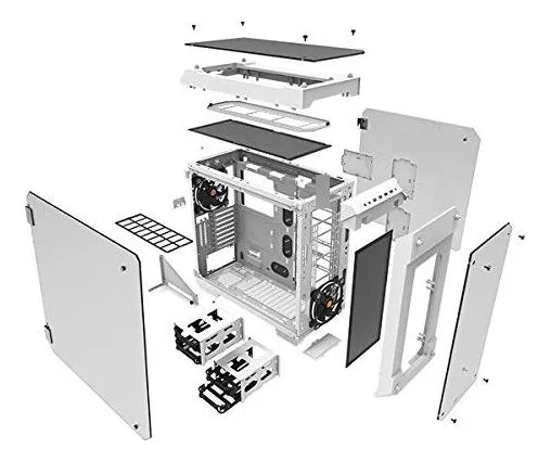 Torre De Computadora E-atx Con Vidrio Templado Y Ventiladore Color