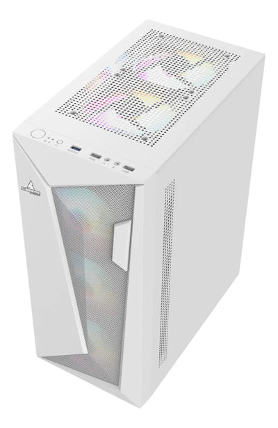 Gabinete Gamer Iceberg Flow D Blanco 4 Ventiladores Argb