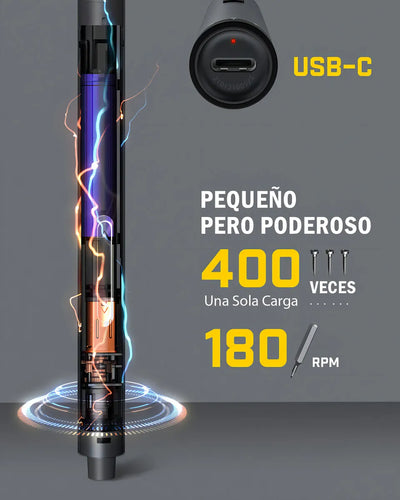 Fanttik E1 Pro Mini Destornillador Eléctrico 3.7 V 24 Puntas Color Gris