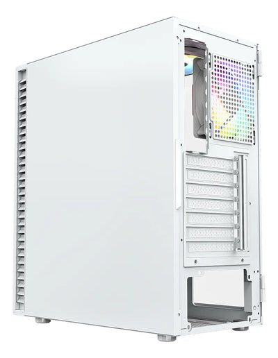 Gabinete Gamer Xyz Airone 100 Mesh White Rgb Blanco