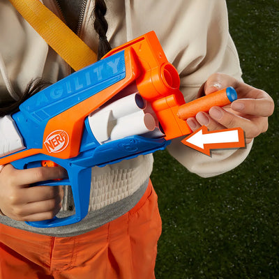 Lanzador Nerf N Series Agility 12 Dardos Color Multicolor