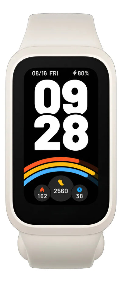 Xiaomi Smart Band 9 Active Plata Glaciar Caja Beige Malla Beige Bisel Beige