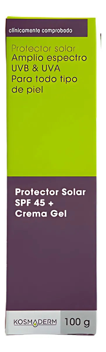 Protector Solar Spf 45 - Crema Gel X3 - g
