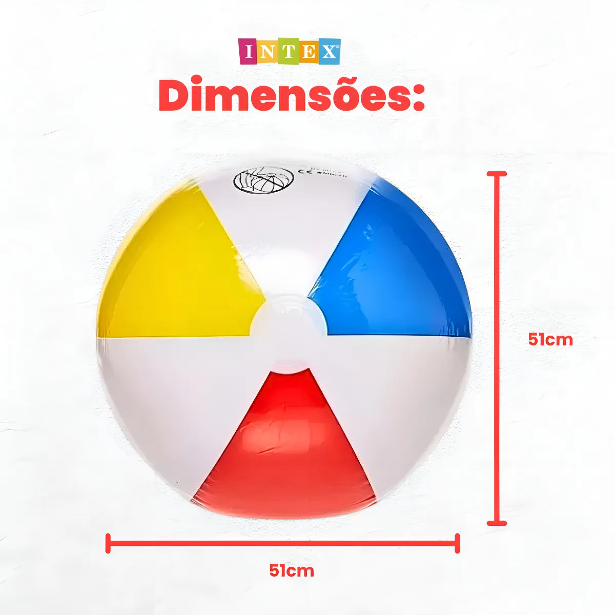 pelota inflable juego en playa o piscina para niños 51 cm