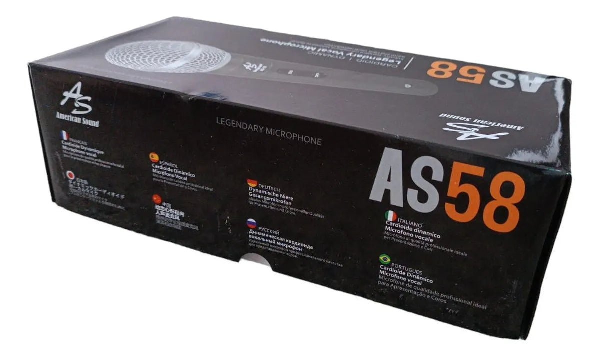 Microfono Vocal Profesional Metalico Alta Sensibilidad Color Negro