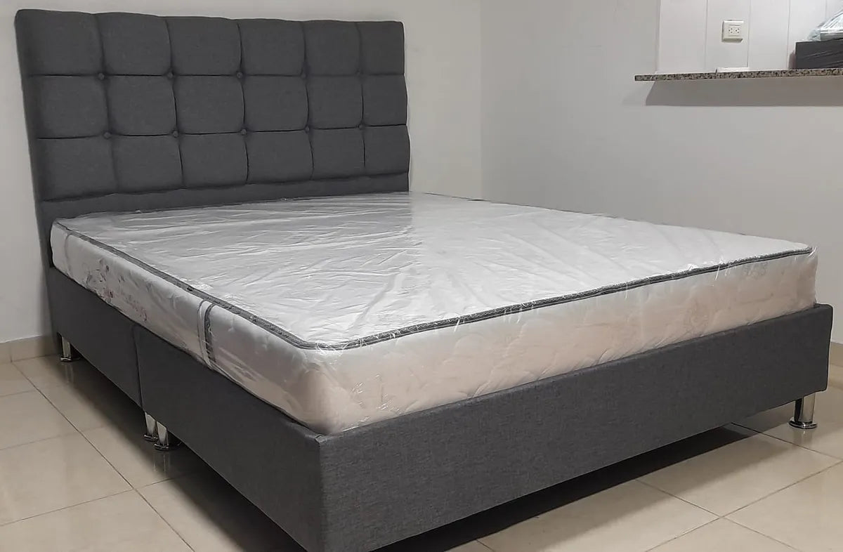 Colchon Semiortopedico Doble 140x190 Envió Gratis En Bogotá Blanco