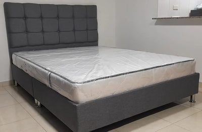 Colchon Semiortopedico Doble 140x190 Envió Gratis En Bogotá Blanco
