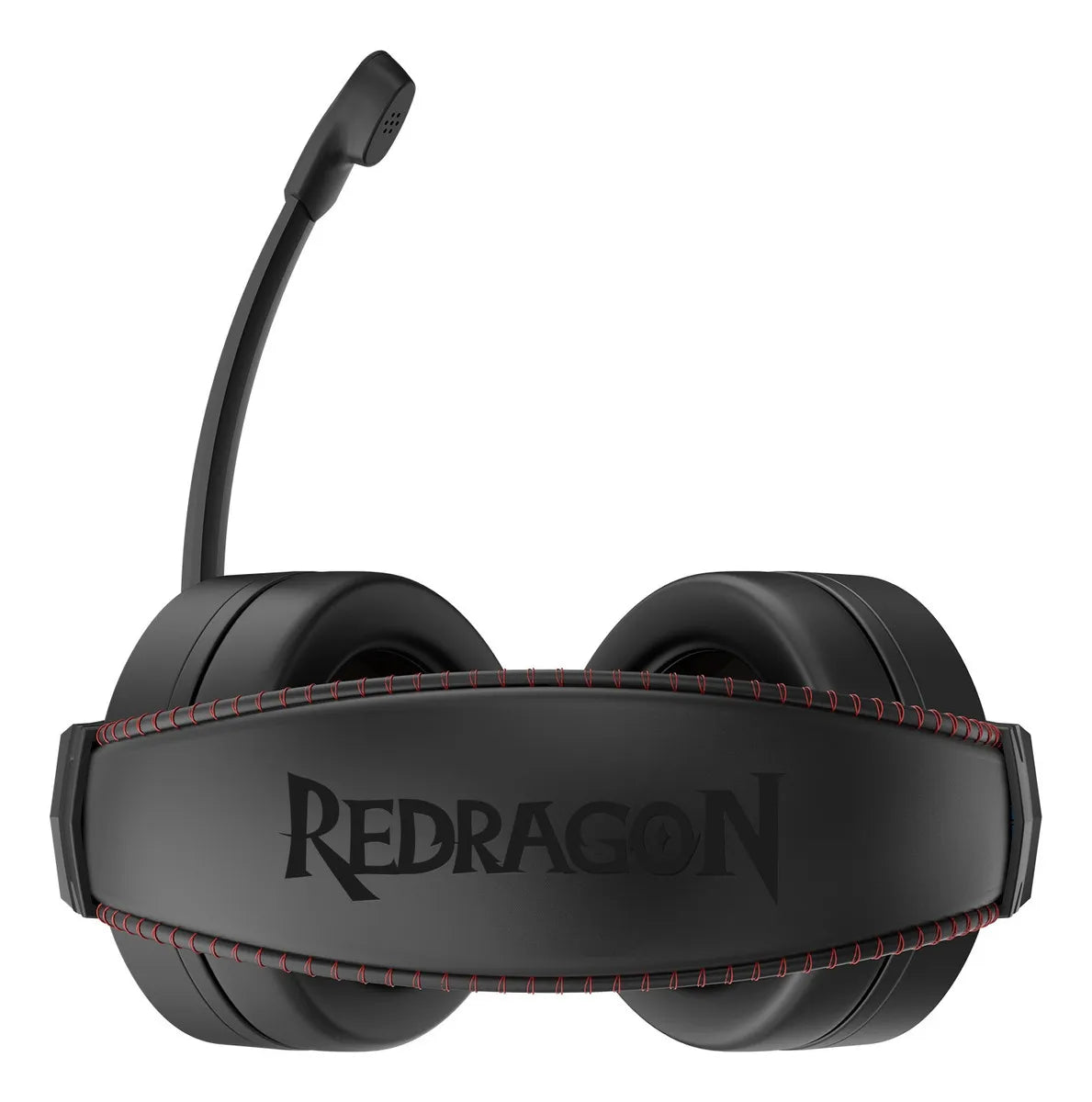 Auriculares Cronus Gamer con iluminación RGB y micrófono Redragon, color negro