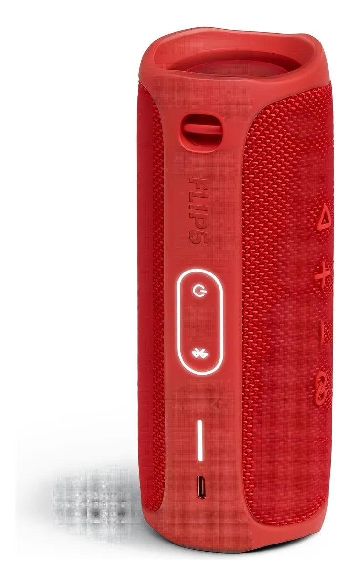 Parlante JBL Flip 5 portátil con bluetooth waterproof black matte