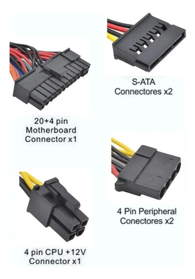 Iconnex Atx 750w Fuente De Poder Alimentación Para Pc Gris