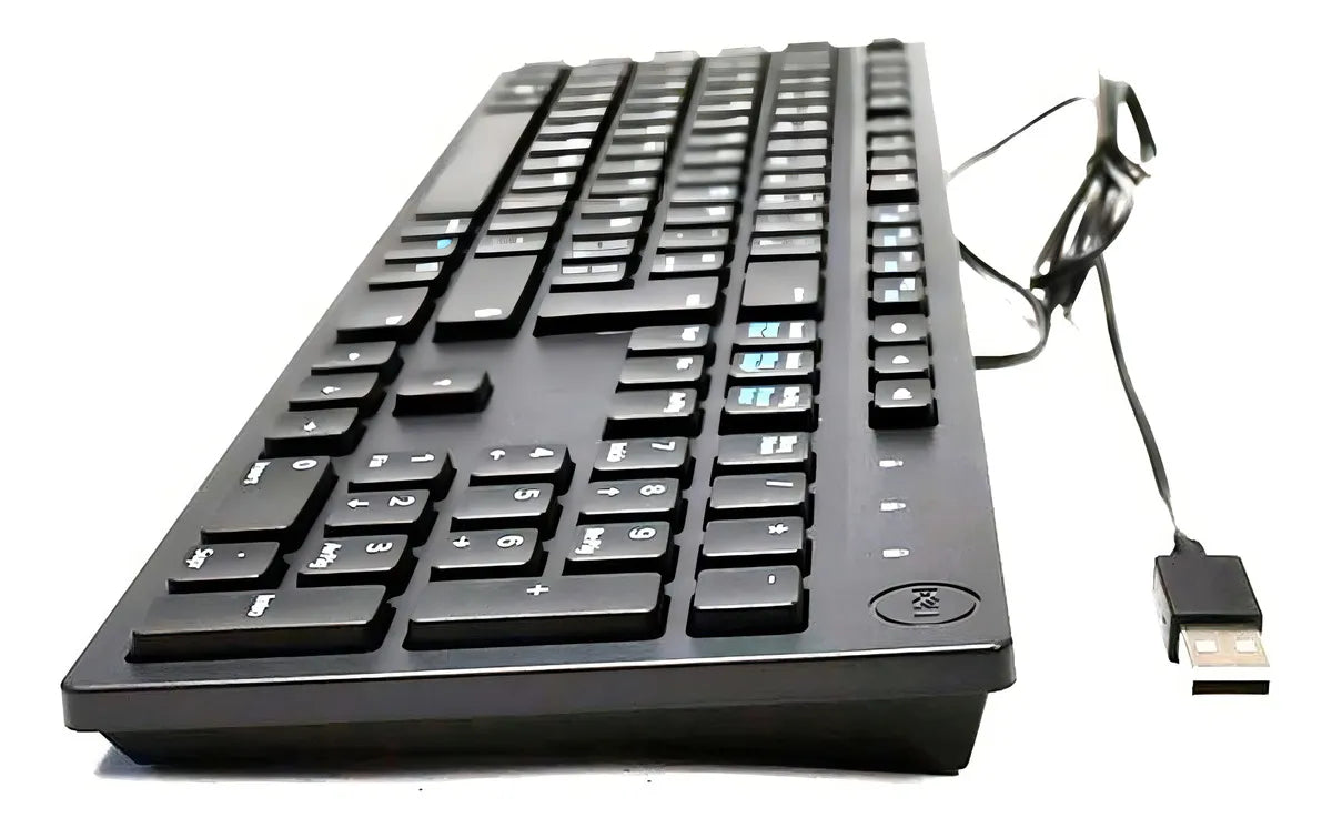 Teclado Dell KB216-BK-LTN QWERTY español color negro