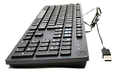 Teclado Dell KB216-BK-LTN QWERTY español color negro