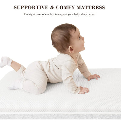 Angelbliss Moiss Para Beb, Cuna Fcil De Plegar Con Colchn 10