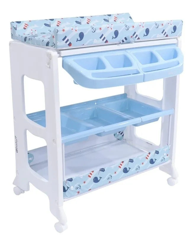 Bañera Para Bebe Vintage Ebaby Con Cambiador Acolchado Color Rosa Bañera Plegable