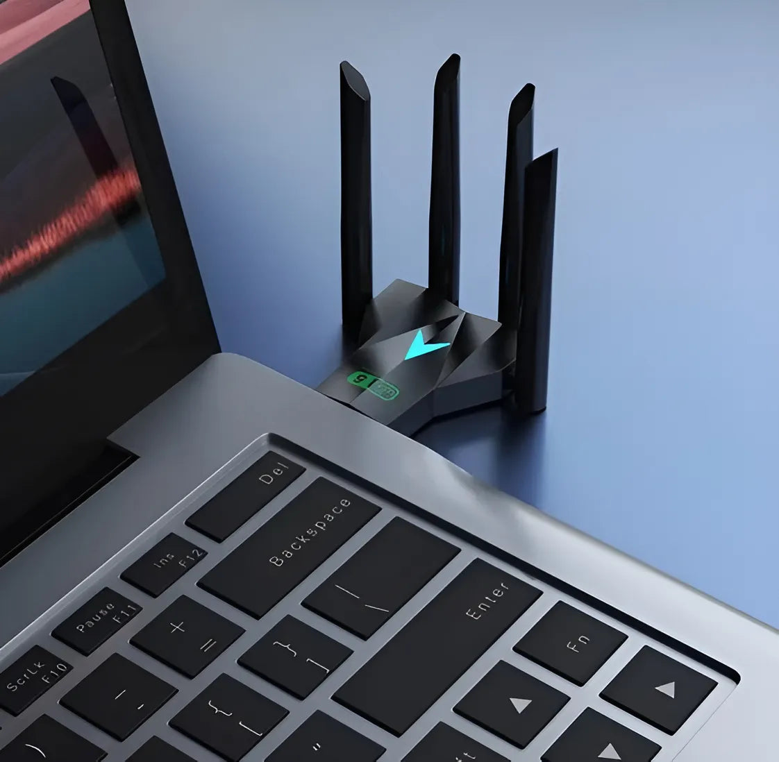 Adaptador Usb Wifi De 4 Antenas Para Pc / Ordenador