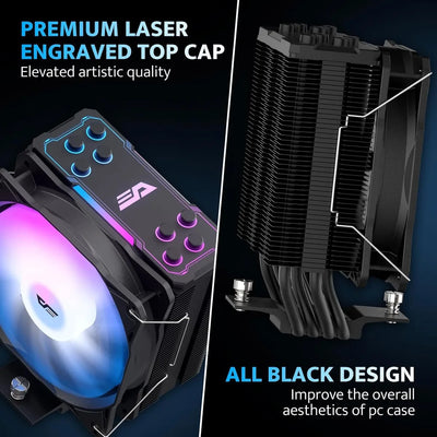 Cooler Para Cpu Darkflash Z4pro 120mm Argb, Tdp 200w