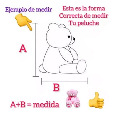 Oso De Peluche Gigante Metro Y Medio 1,50 +moño + 5 Globos Mantequilla