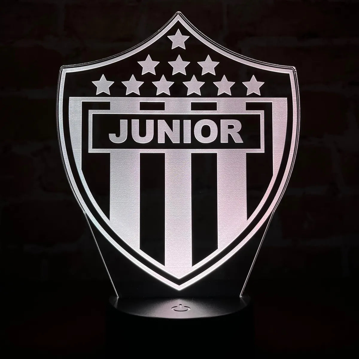 Lámpara De Noche Led Junior Holograma Decoración Regalo Negra