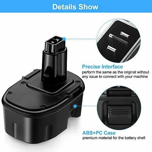 3600mah Compatible Con 14 4v Xrp Dc9091 Dw9091 Dw9094 D...