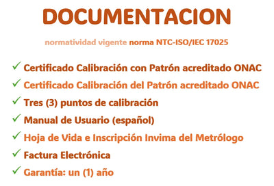 Termómetro Digital Alla Tm804 Con Certificado De Calibración