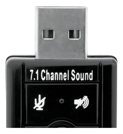 Tarjeta Sonido Audio 7.1 Canales Adaptador Sustituir /e Color Negro