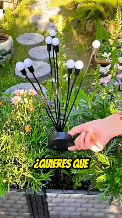 Luces Navidenas Solares Exterior Luces Luciérnagas Led 2pz Amarillo