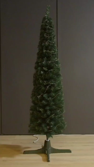 Pino Navideño Vermont 2.00m Para Decoración Muñecos Luces Verde