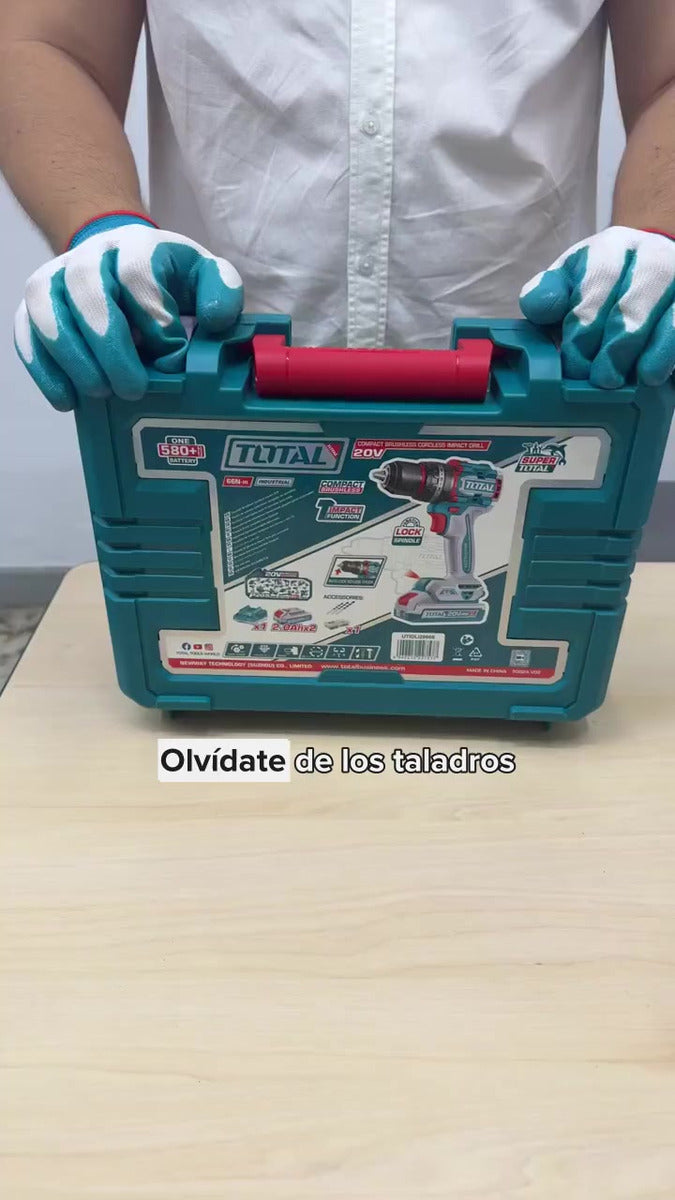 Taladro Percutor 1/2 Inalambrico Total 66nm +50 Acc Brushles Turquesa 50 Hz/60 Hz